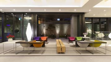 Sitteområde i lobbyen