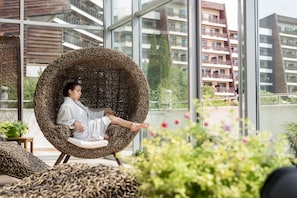 Sauna, bain à remous