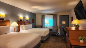 Pillowtop beds, in-room safe, desk, blackout drapes