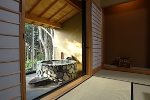 Traditional-Zimmer (Japanese Style,Open-Air Bath,Aisabi) | Ausblick vom Zimmer