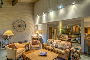 3 Bedroom, 4 Bathroom - La Casa 24 | Living area | Flat-screen TV, fireplace, DVD player - La Casa by Retreatia (Steamboat Springs)