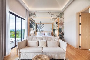 Biệt thự Cao cấp, 4 phòng ngủ, hồ bơi riêng, quang cảnh đồi núi | Bộ đồ giường cao cấp, nệm Select Comfort 