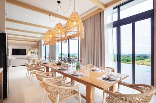 Luxury Villa, 4 Bedrooms, Private Pool, Hill View | Dining room