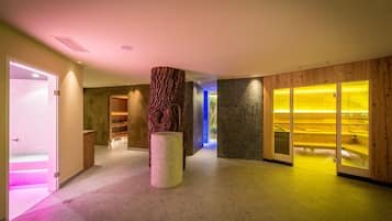 Un sauna, baño turco, tratamientos corporales