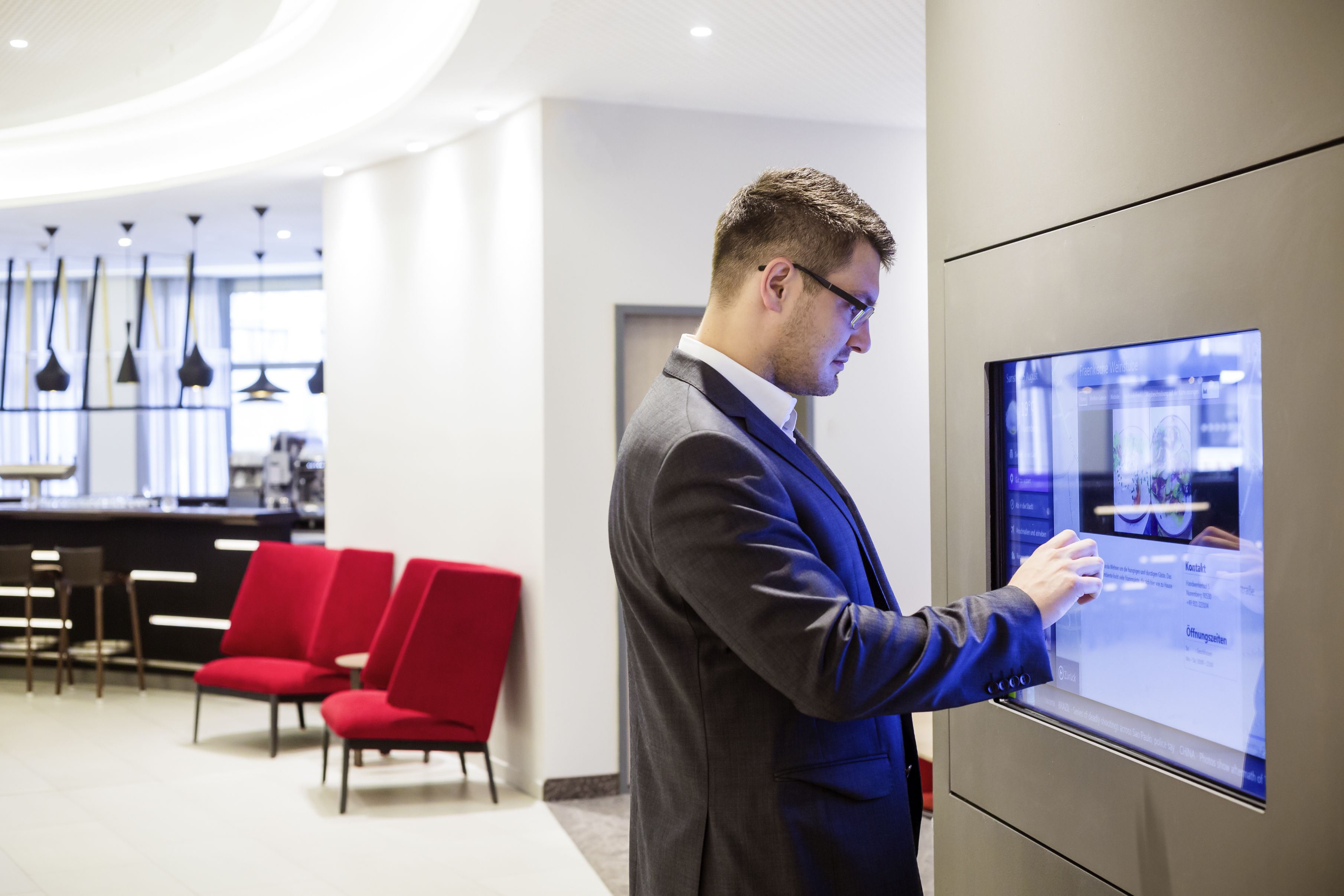 check-in/check-out kiosk