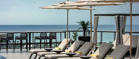 Outdoor pool, pool cabanas (surcharge), pool umbrellas