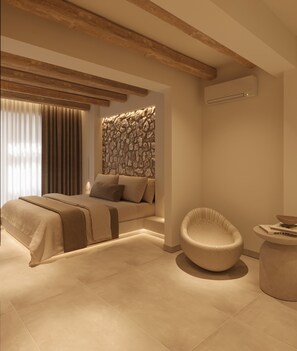 Deluxe Queen Room with Jacuzzi | In-room safe, soundproofing, free WiFi, bed sheets