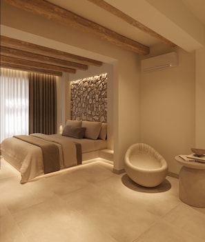 Deluxe Queen Room with Jacuzzi | Tallelokero huoneessa, äänieristys, ilmainen Wi-Fi, vuodevaatteet