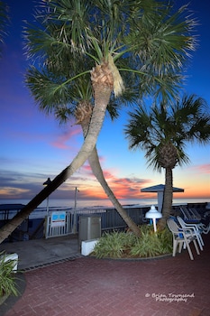 Indoor pool, outdoor pool, open open 24 hours, sun loungers at Palmetto Beachfront Hotel, a By the Sea Resort