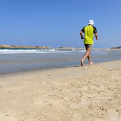 On the beach, free beach shuttle