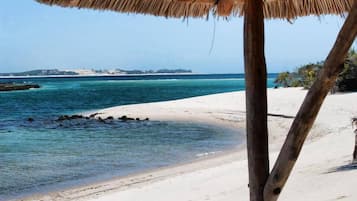 On the beach, scuba diving, snorkeling, fishing