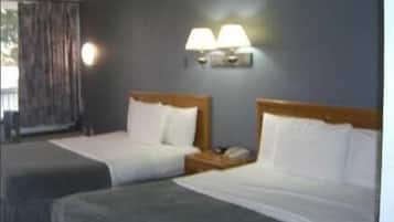 Blackout curtains, iron/ironing board, free cots/infant beds, free WiFi