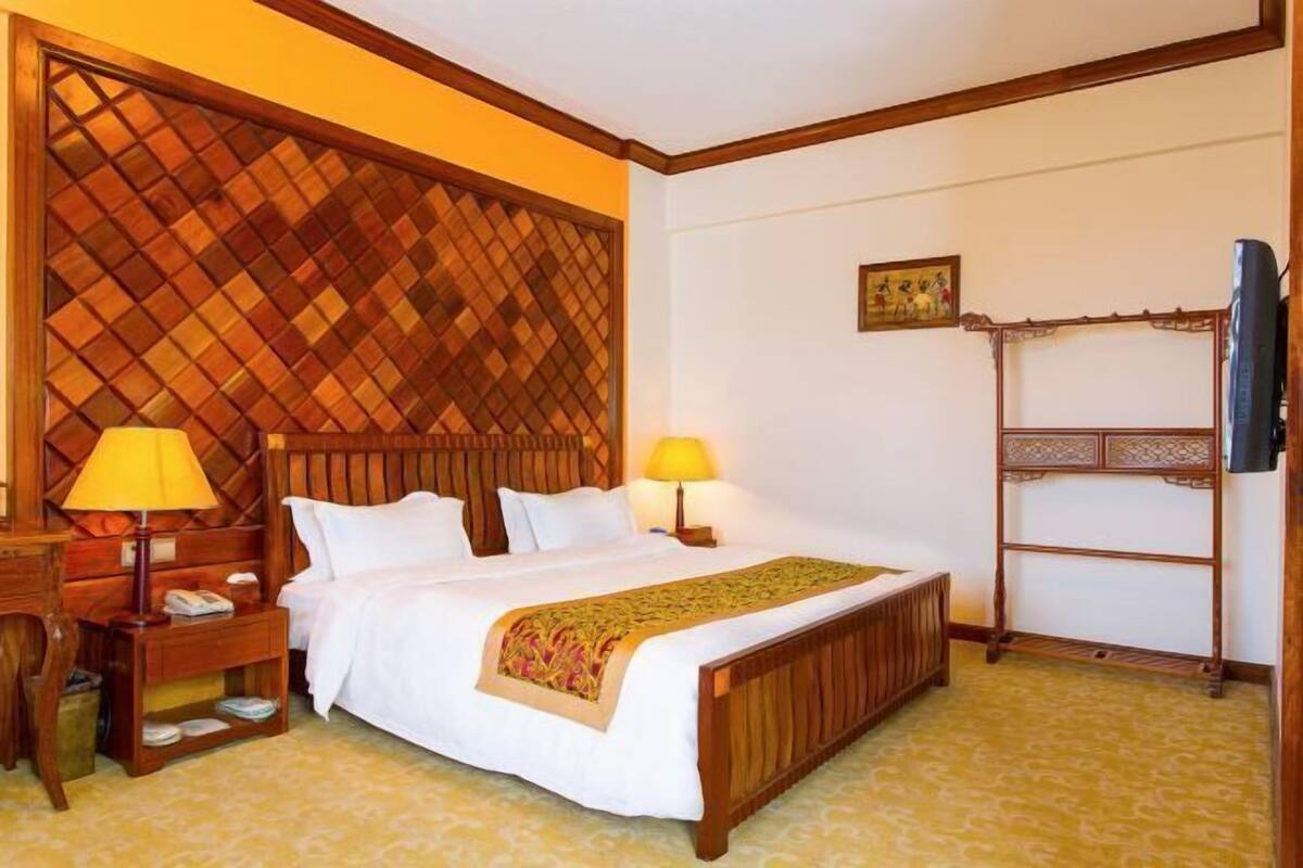 Sábanas de algodón egipcio, ropa de cama de alta calidad y minibar