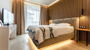 Apartment, 1 Schlafzimmer | Minibar, Zimmersafe, schallisolierte Zimmer, kostenloses WLAN