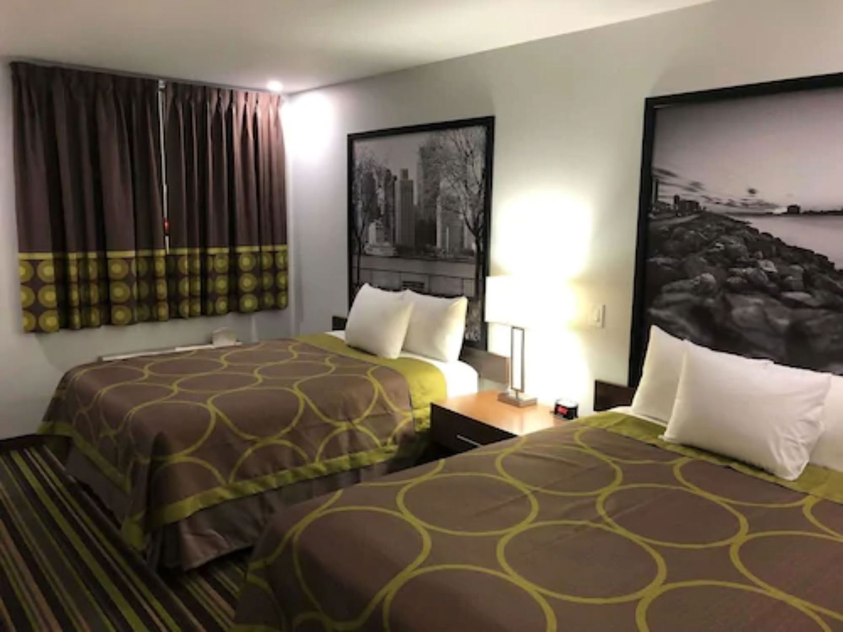 Minibar, desk, blackout drapes, iron/ironing board