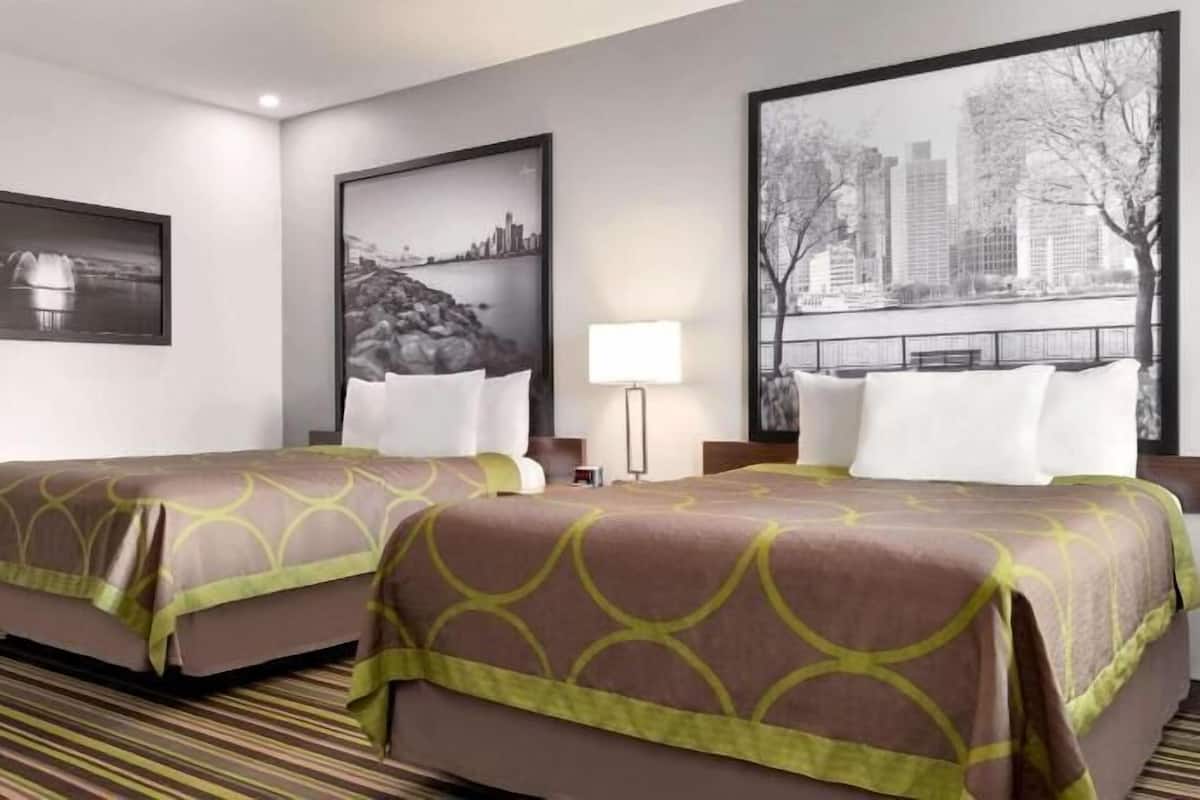 Minibar, desk, blackout drapes, iron/ironing board