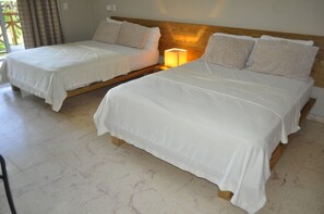 Desk, free WiFi, bed sheets