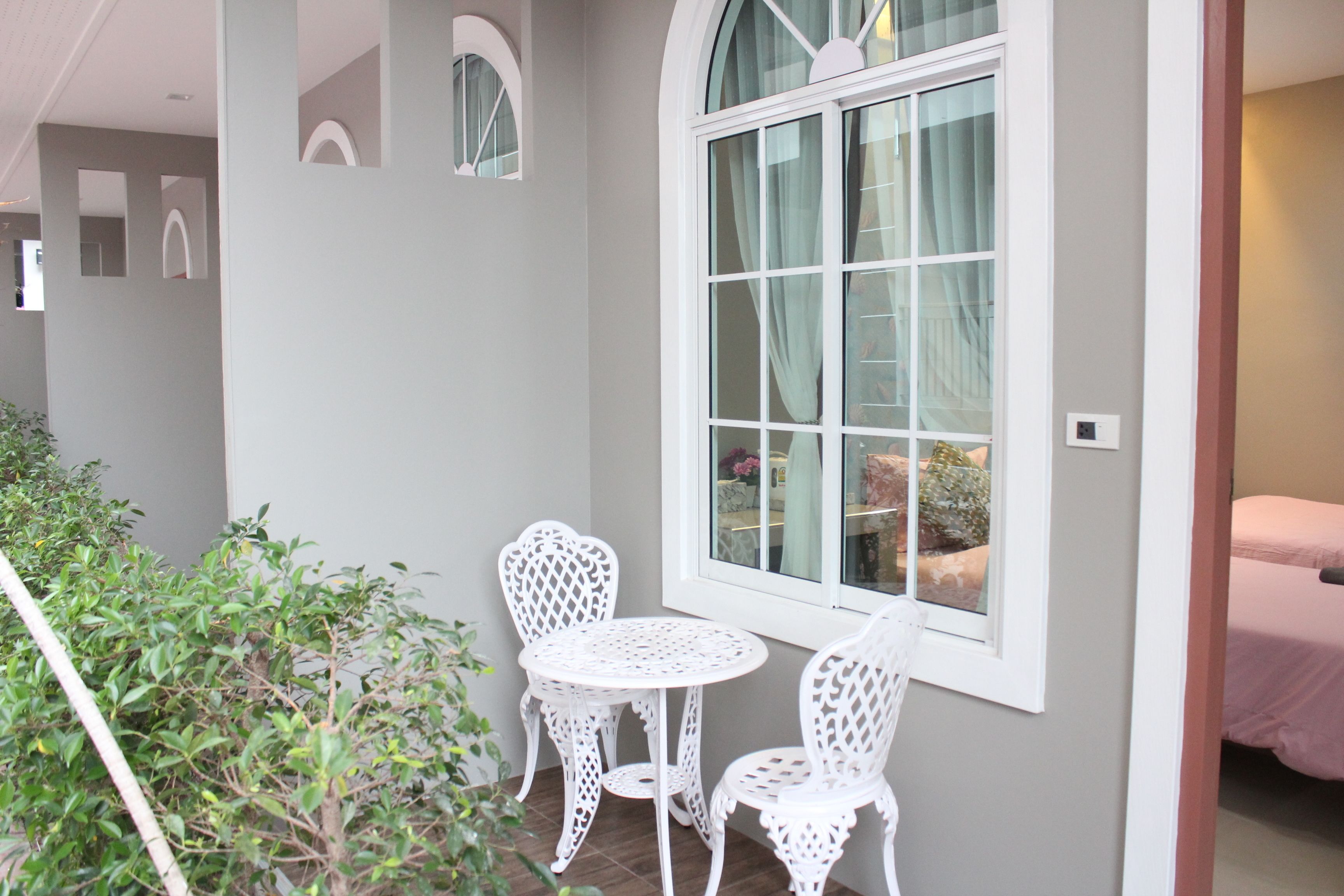 superior twin room, terrace, resort view | balcony