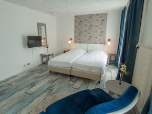 Verduisterende gordijnen, extra bedden, gratis wifi, beddengoed