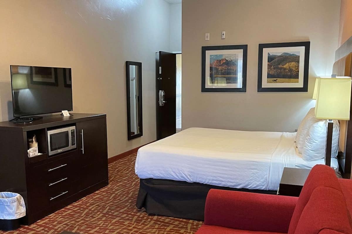 Pillow-top beds, in-room safe, desk, iron/ironing board