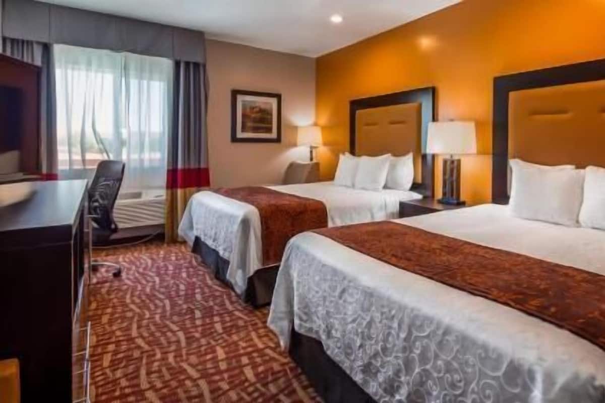 Pillow-top beds, in-room safe, desk, iron/ironing board