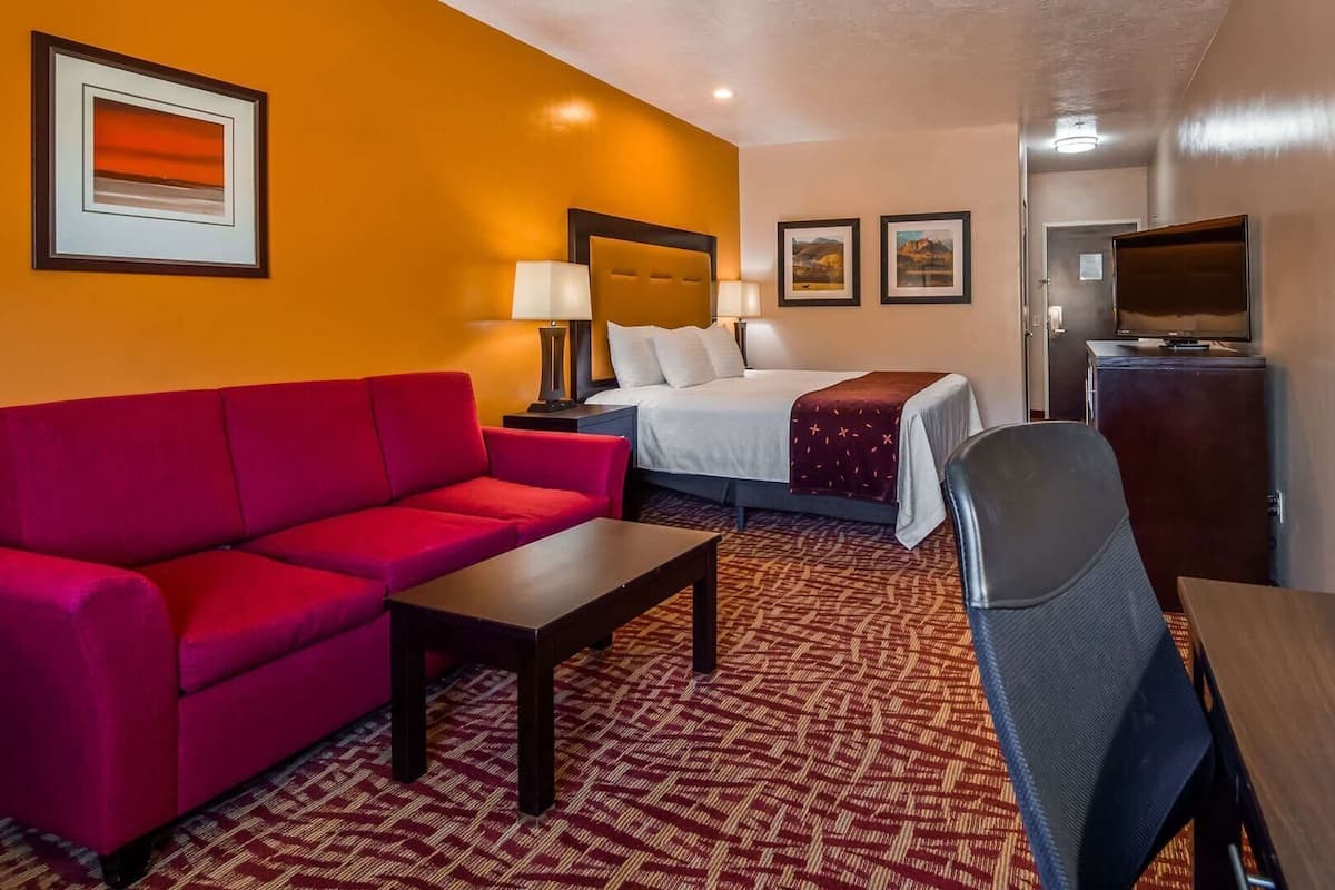 Pillow-top beds, in-room safe, desk, iron/ironing board