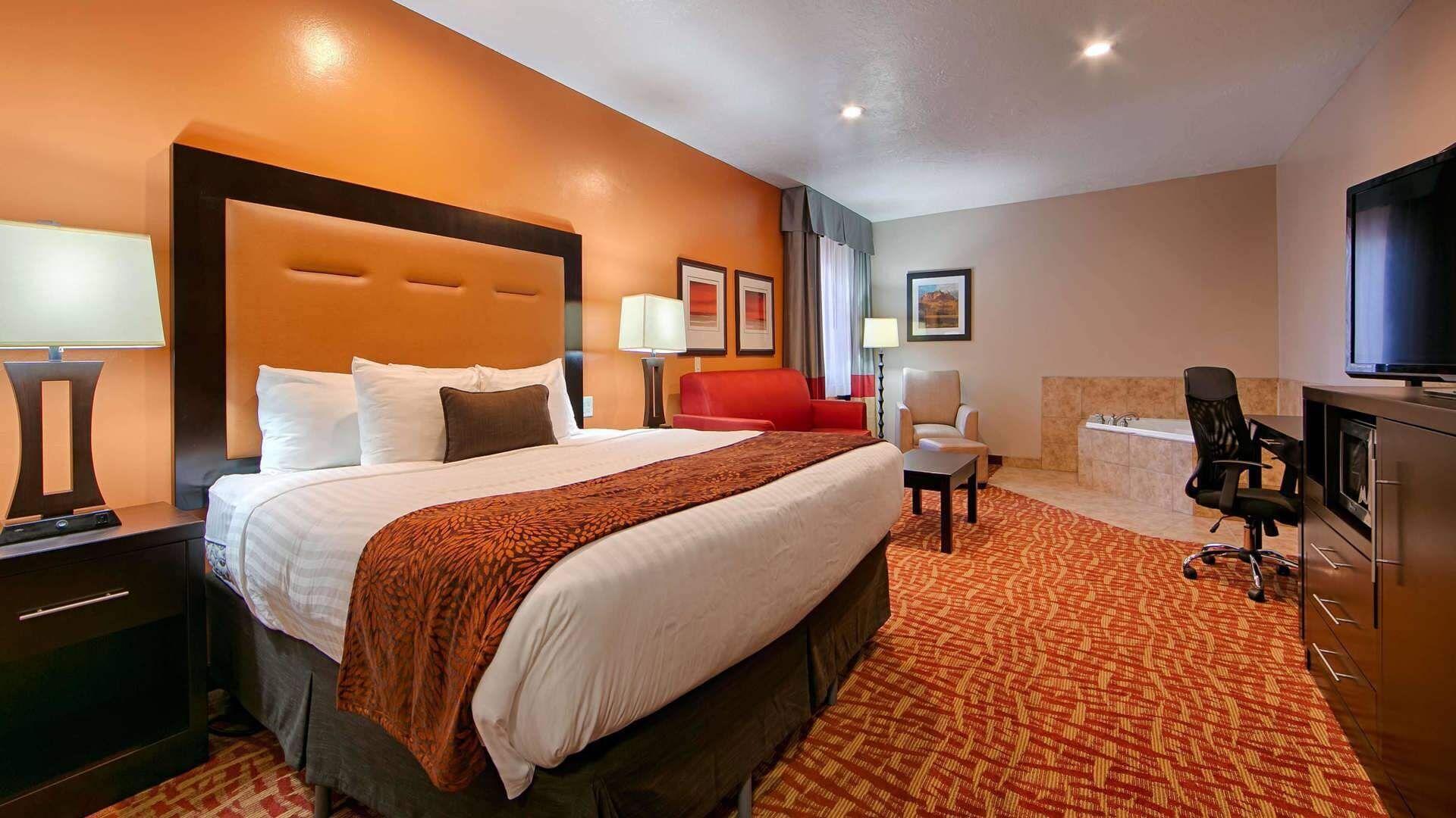 Pillow-top beds, in-room safe, desk, iron/ironing board