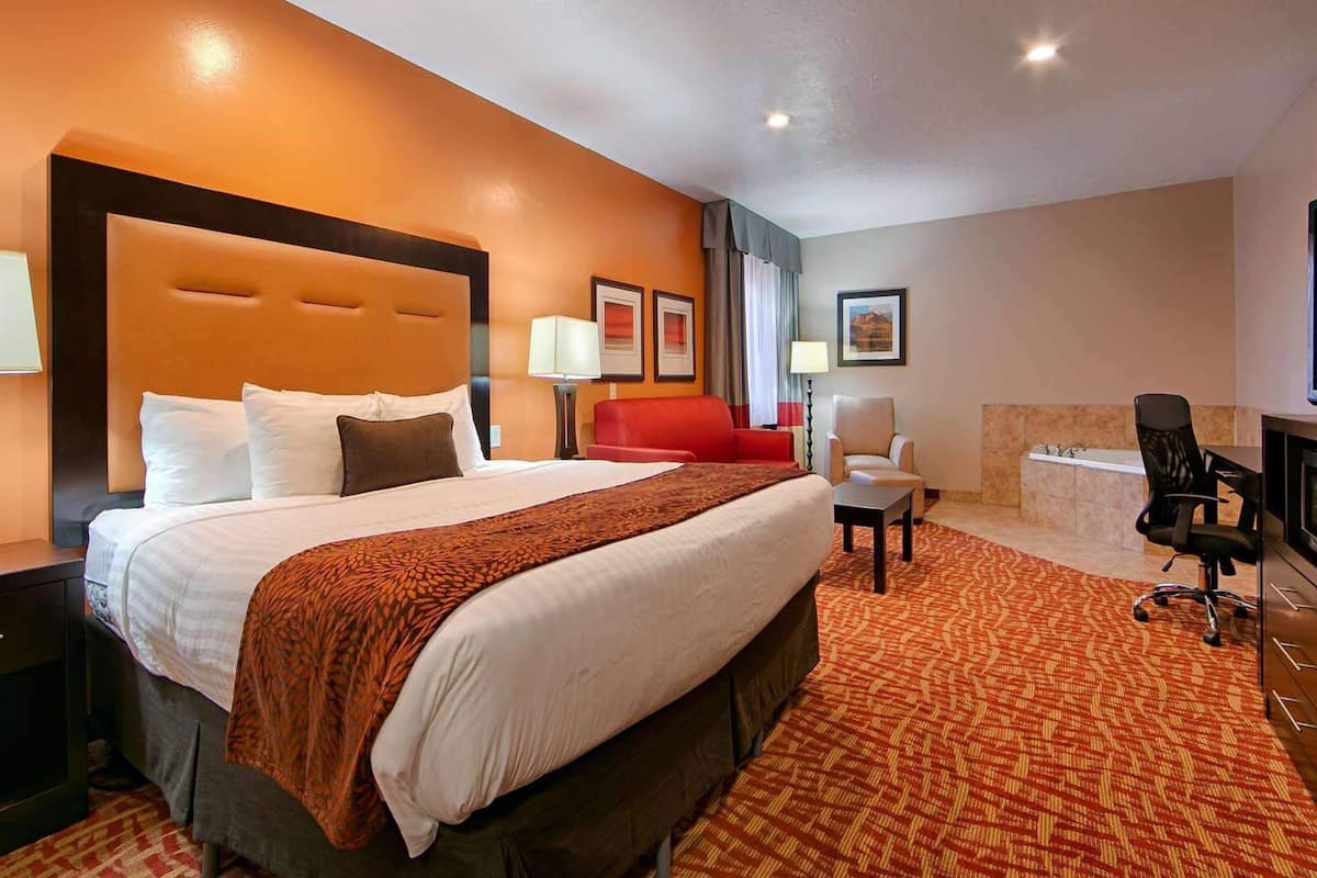 Pillow-top beds, in-room safe, desk, iron/ironing board