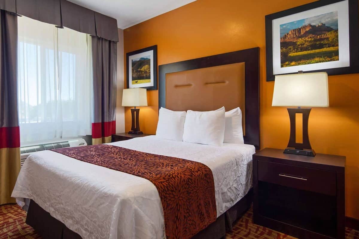 Pillow-top beds, in-room safe, desk, iron/ironing board