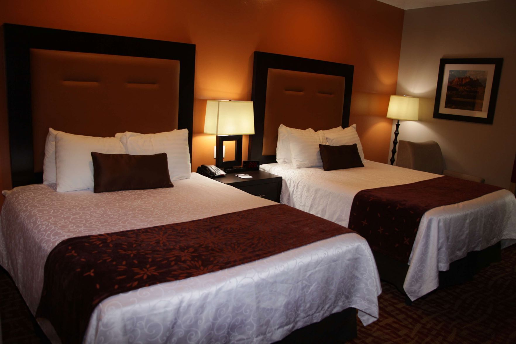 Pillow-top beds, in-room safe, desk, iron/ironing board