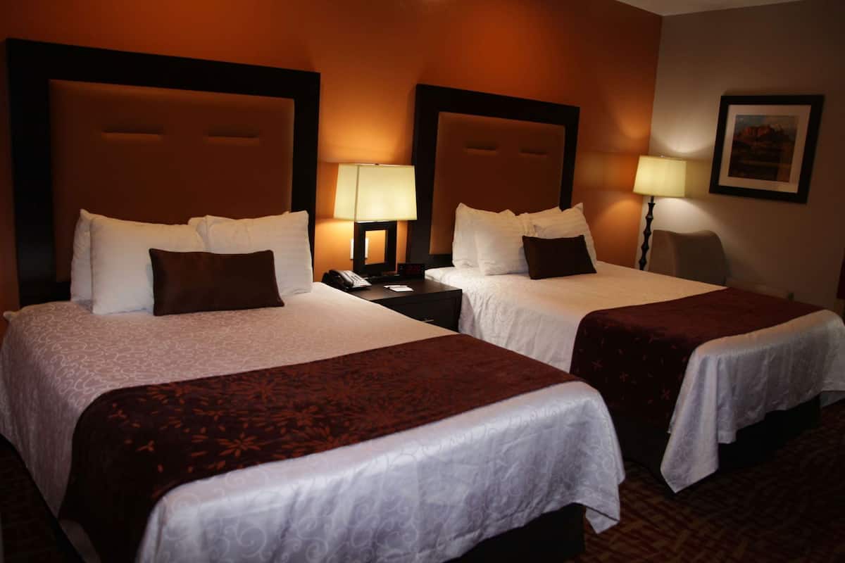 Pillow-top beds, in-room safe, desk, iron/ironing board