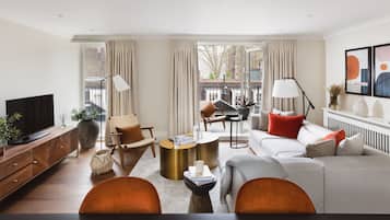 Penthouse Two Bedroom Apartment | Living area | Smart TV