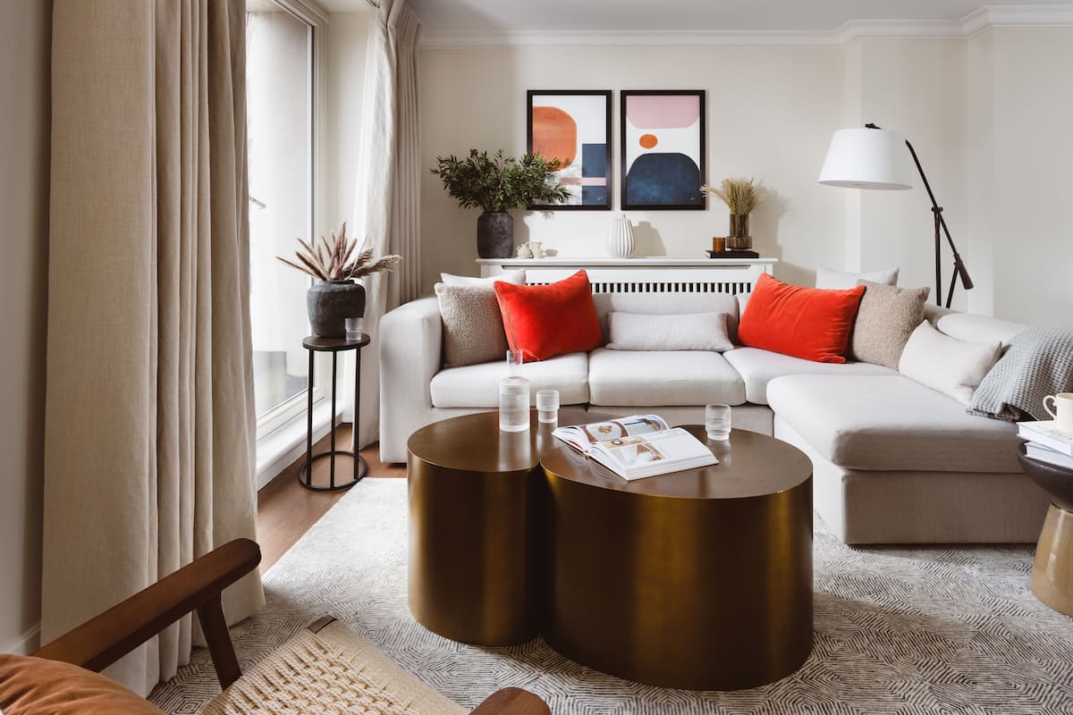 Penthouse Two Bedroom Apartment | Living area | Smart TV