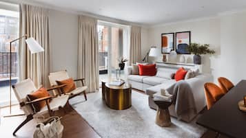 Premium bedding, in-room safe, soundproofing, iron/ironing board