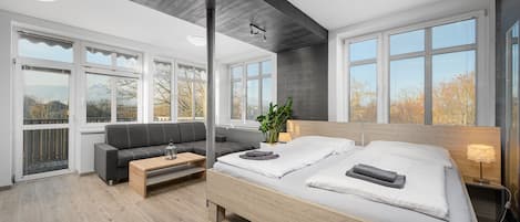 Duplex Suite with Terrace & Infrasauna | Een kluis op de kamer, babybedden, extra bedden, gratis wifi