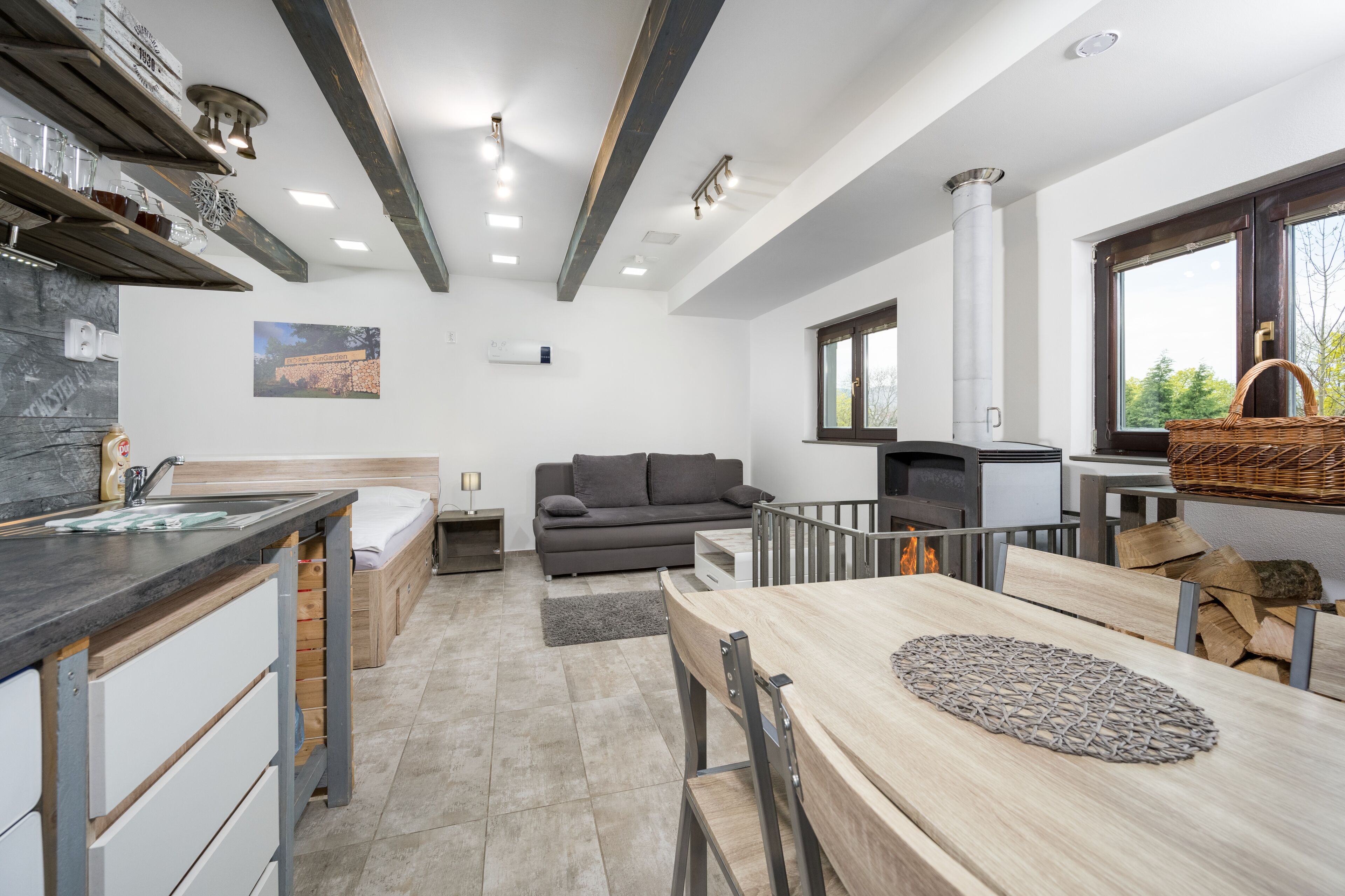 Studio Apartment with Separate Entrance | Living room