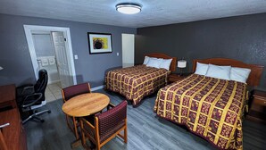 Standard Double Room, 2 Full Sized Beds, Refrigerator & Microwave