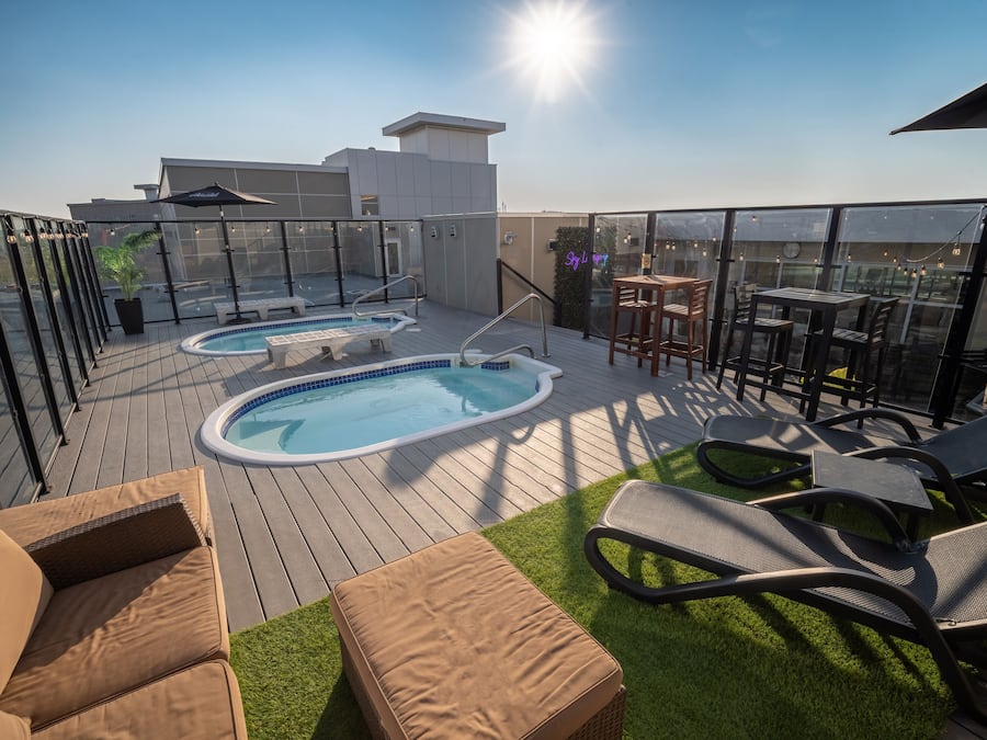 Idromassaggio all'aperto