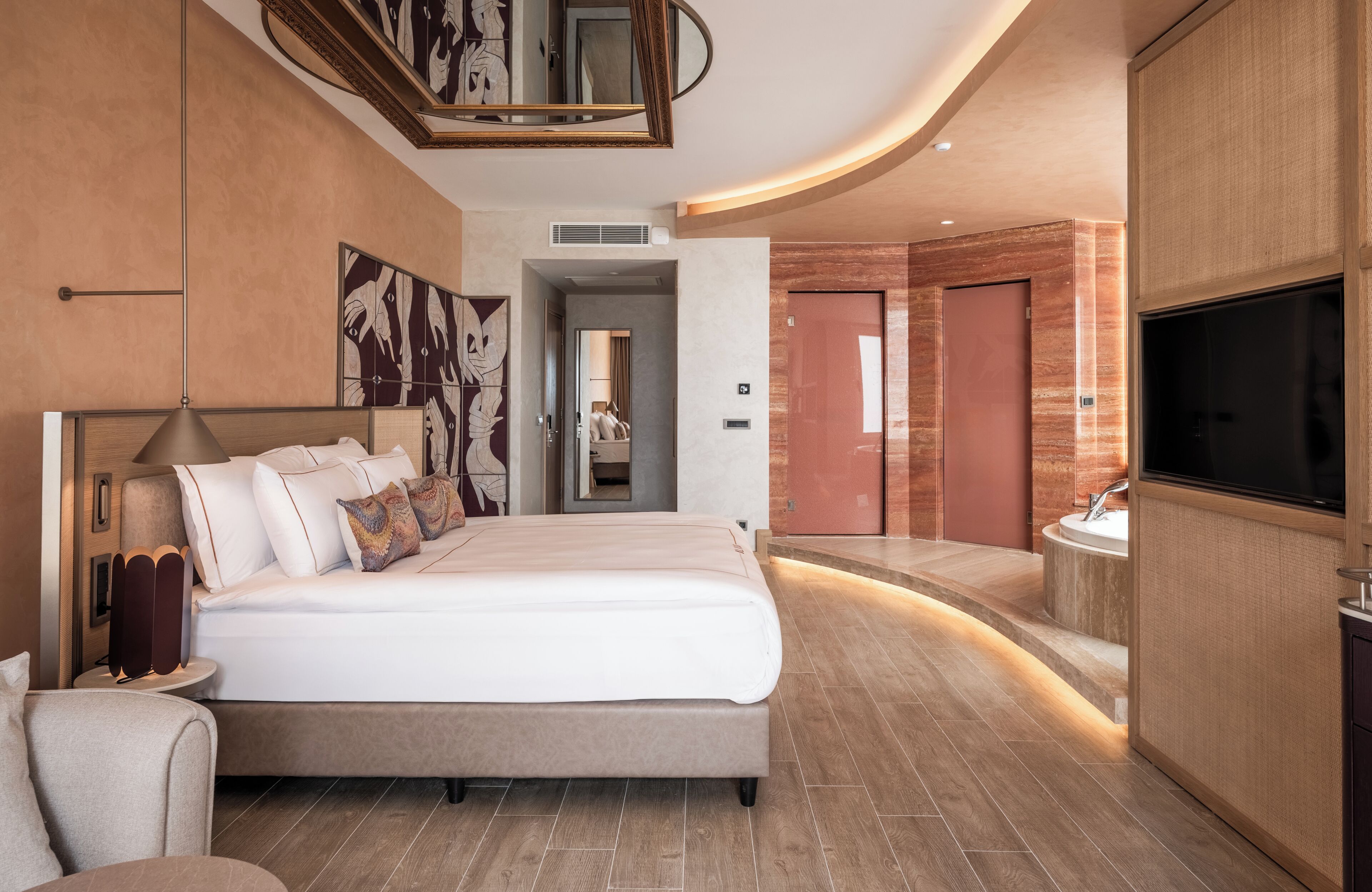 Superior Jacuzzi Garden Up Sea view | 免費迷你吧、客房內保險箱、免費無線上網、床單