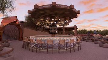 4 barer/lounger, bar ved poolen, strandbar