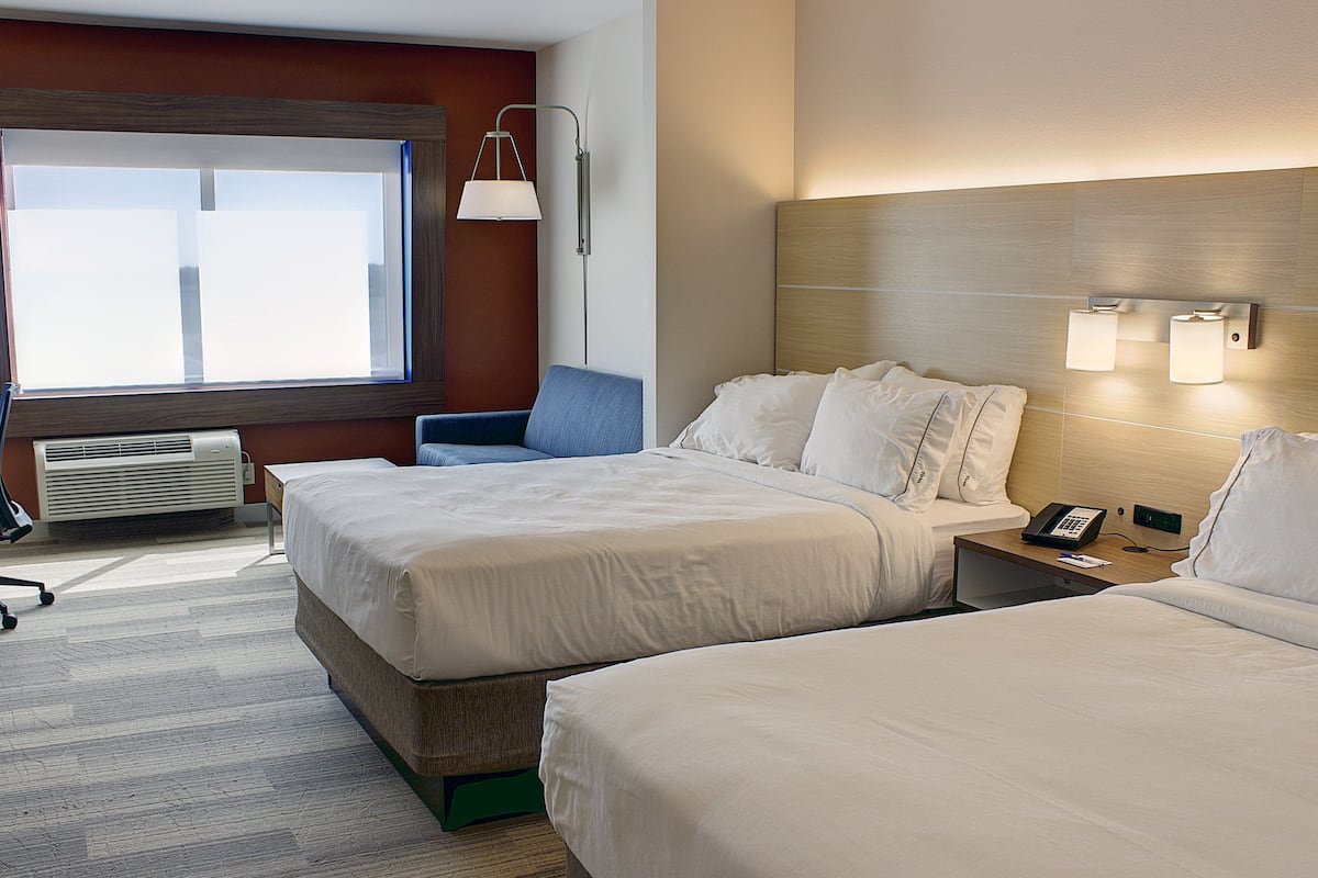 1 bedroom, desk, blackout curtains, iron/ironing board