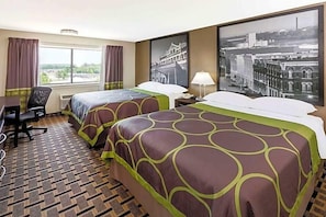 Room, 2 Queen Beds, Non Smoking | Premium bedding, desk, blackout curtains, iron/ironing board