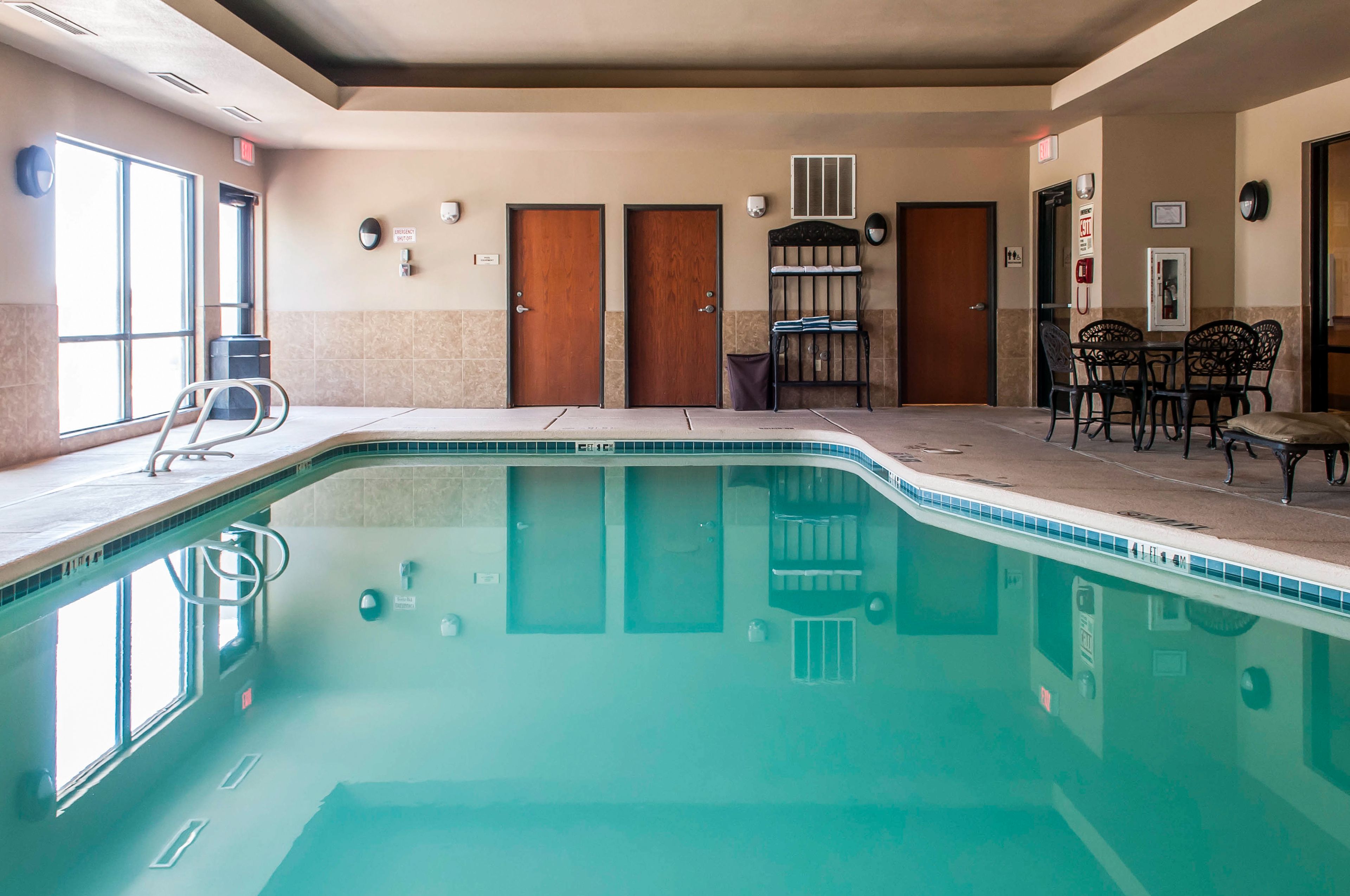 Indoor pool, outdoor pool