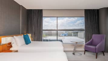 Egyptian cotton sheets, premium bedding, minibar, in-room safe