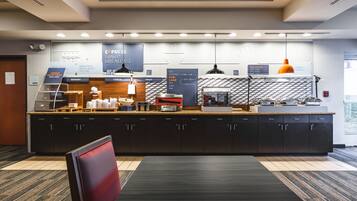 Free daily self-serve breakfast