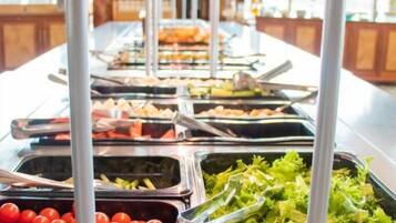 Free daily buffet breakfast