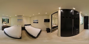 Double (2 Beds Room) | Caja fuerte, sistema de insonorización, tabla de planchar con plancha