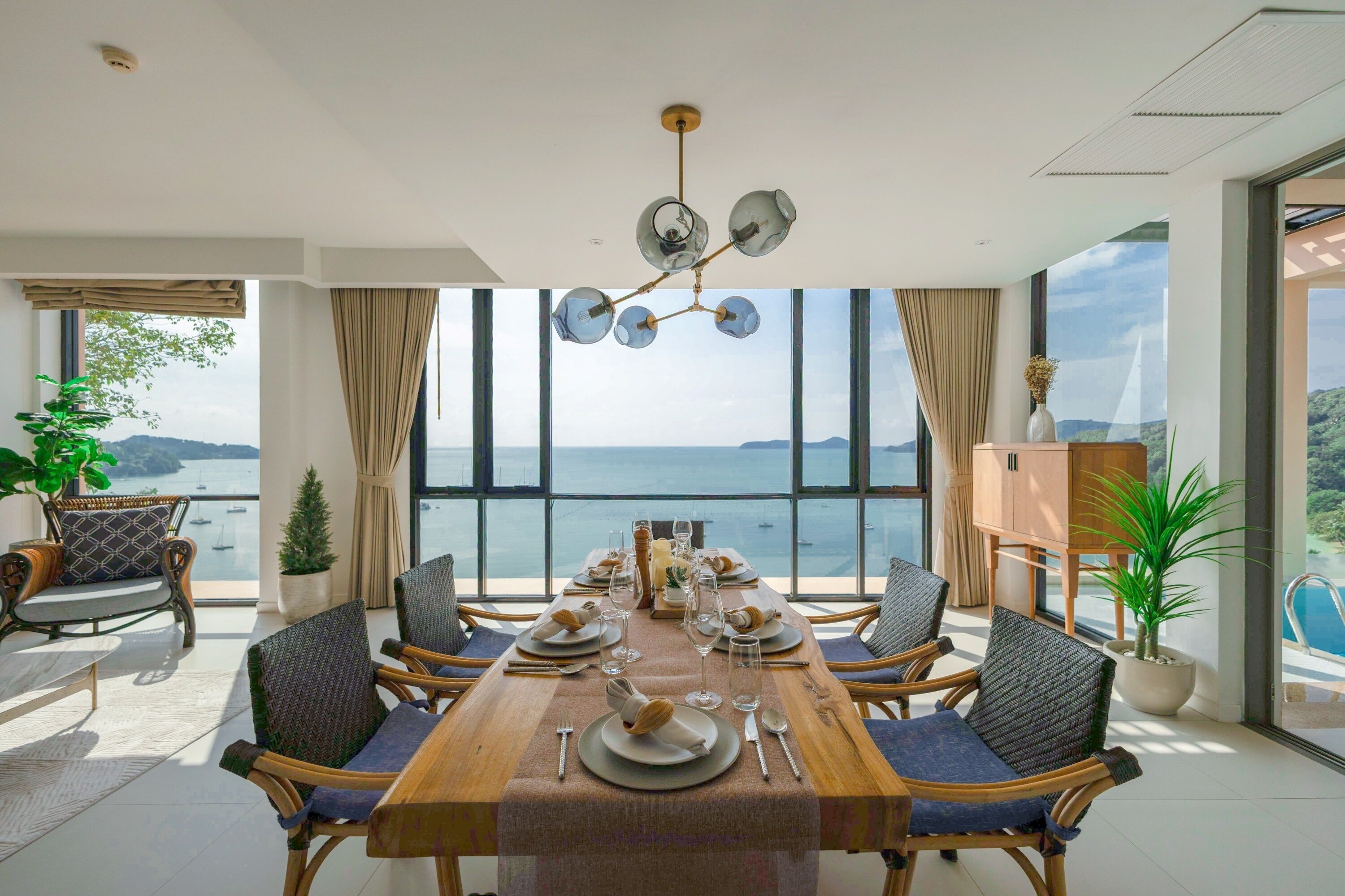 Ao Yon Two Bedroom Pool Villa | บริเวณนั่งเล่น | ทีวีจอแบน, เครื่องเล่นดีวีดี