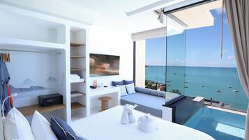 Panoramic Pool Villa Room | Premium bedding, free minibar items, in-room safe, desk