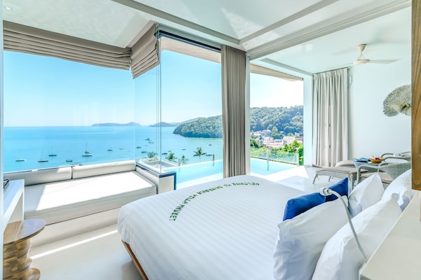 Panoramic Pool Villa Room | Premium bedding, free minibar items, in-room safe, desk